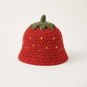 Strawberry Newborn Crotchet Hat