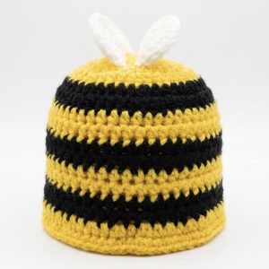 Handmade Crochet Bee Hat for Newborns