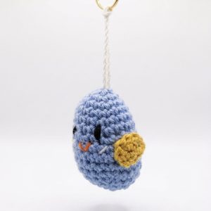 Crochet Bluebird Keyring
