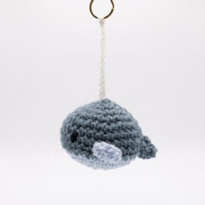 Crochet Whale Keyring