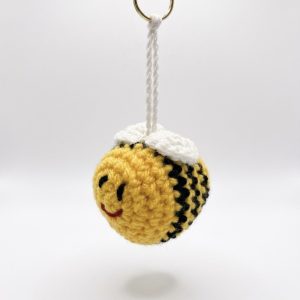 Crochet Bee Keyring