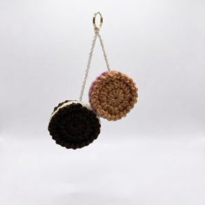 Crochet Oreo Keyring