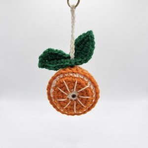 Crochet Orange Keyring