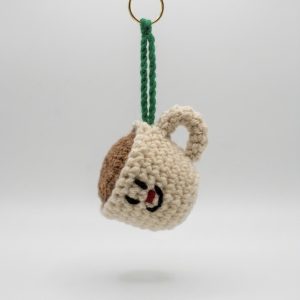 Crochet Hot Drink Keyring
