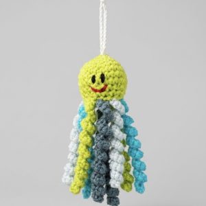 handmade crochet octopus keyring